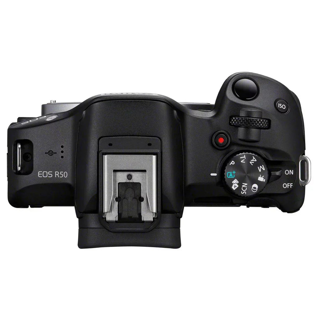 Canon EOS R50 black + Rf-s 18-45 Is Stm + Rf-s 55-210mm Is Stm