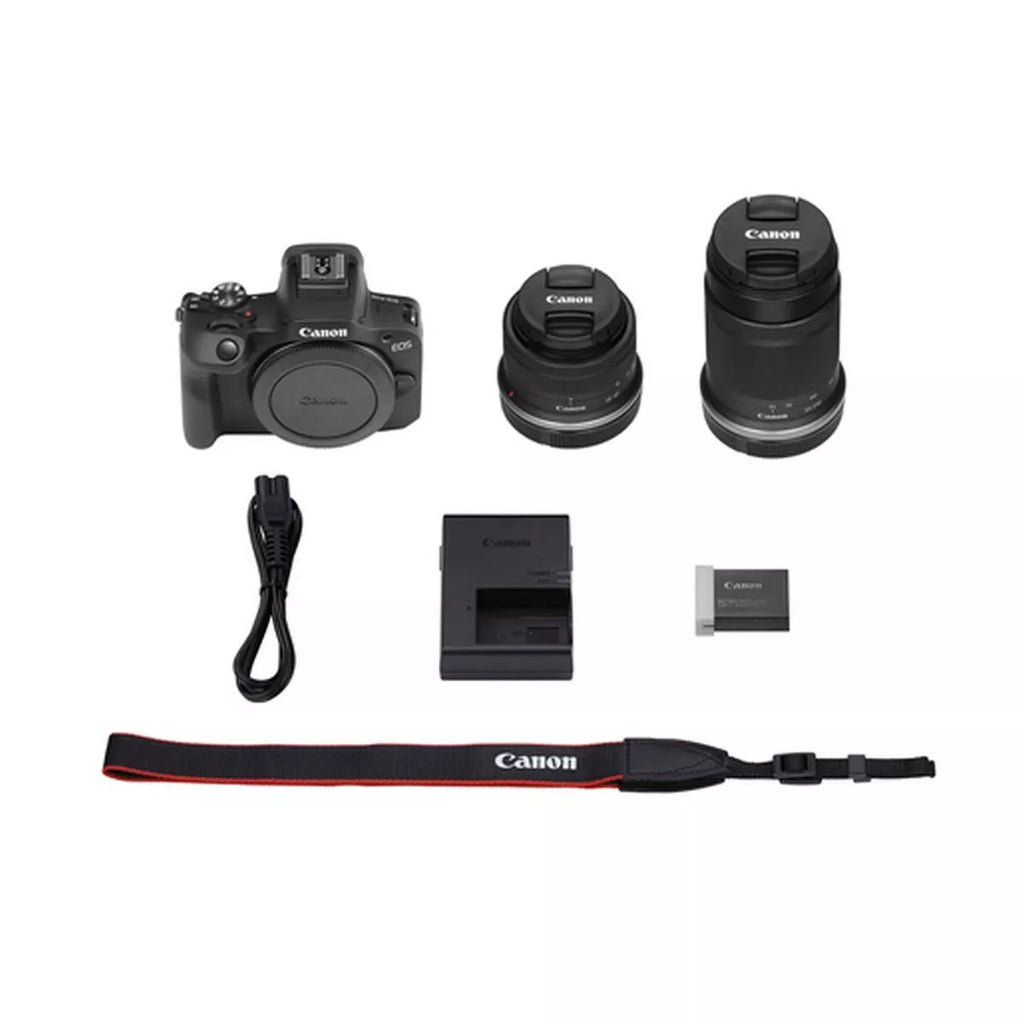 Canon EOS R100 + RF-S 18-45 mm + 55-210 mm